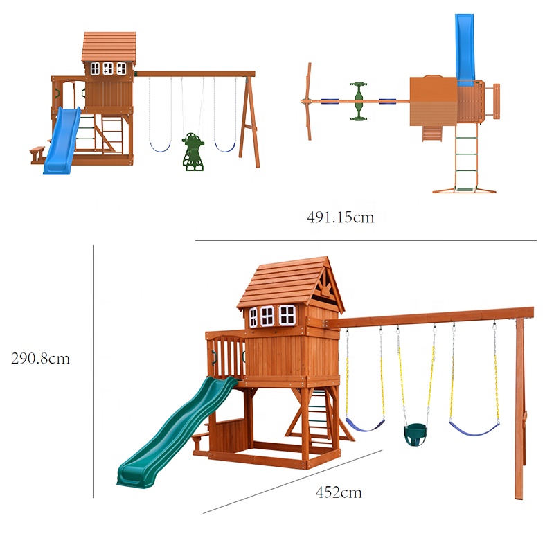 Großes Outdoor-Spielgerät für  – Kids Outdoor Climbing Frame Bewertung und Preis
