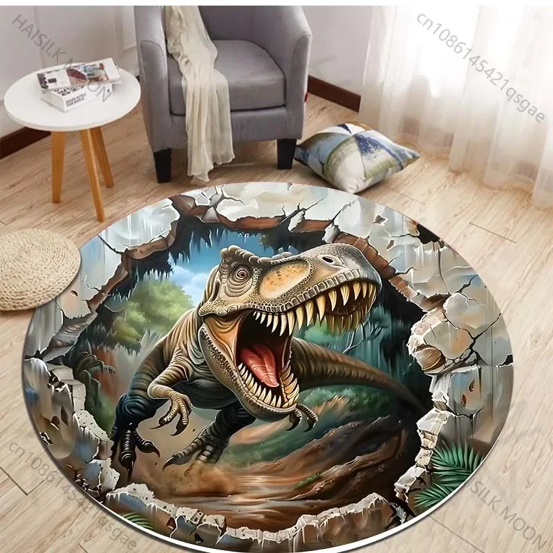 HD 3D-Dinosaurier-Druck, runde – Kids Outdoor Area Bewertung und Preis