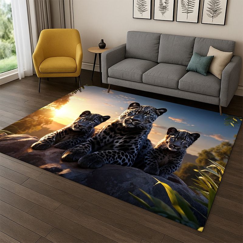 Leoparden-Geparden-Tier-Teppic – Kids Outdoor Area Bewertung und Preis