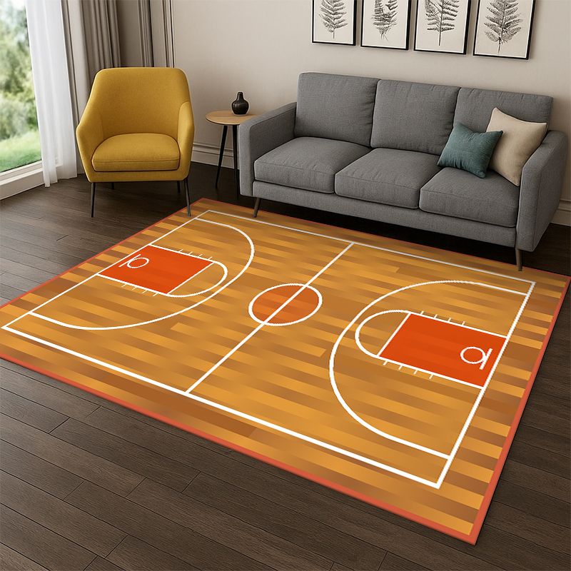 Retro-Basketballplatz-Cartoon- – Kids Outdoor Area Bewertung und Preis